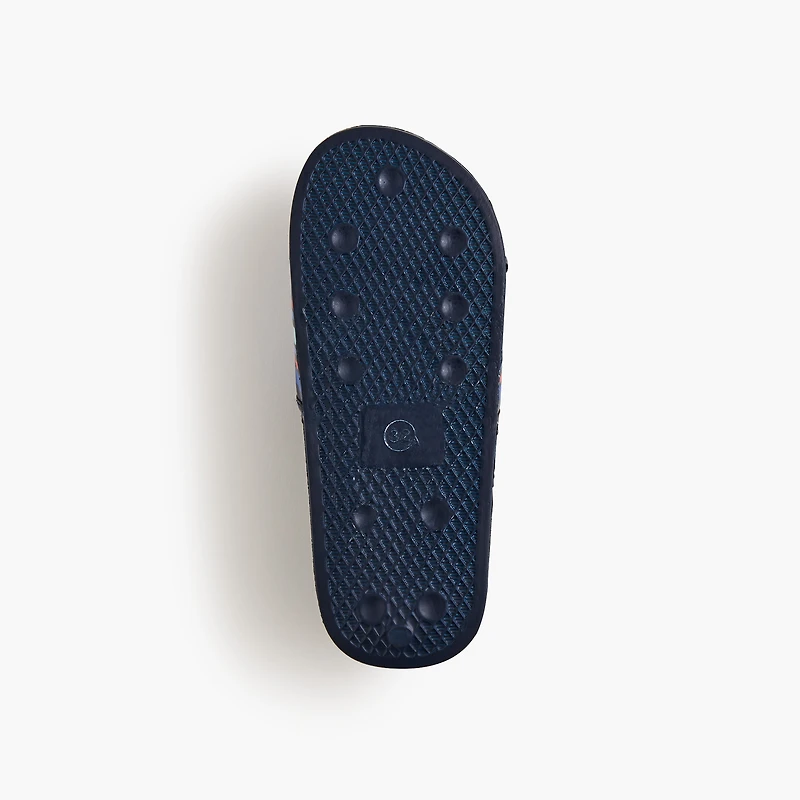 Boys' striped pool slides