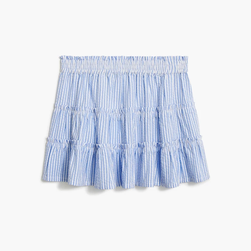 Girls' seersucker skirt