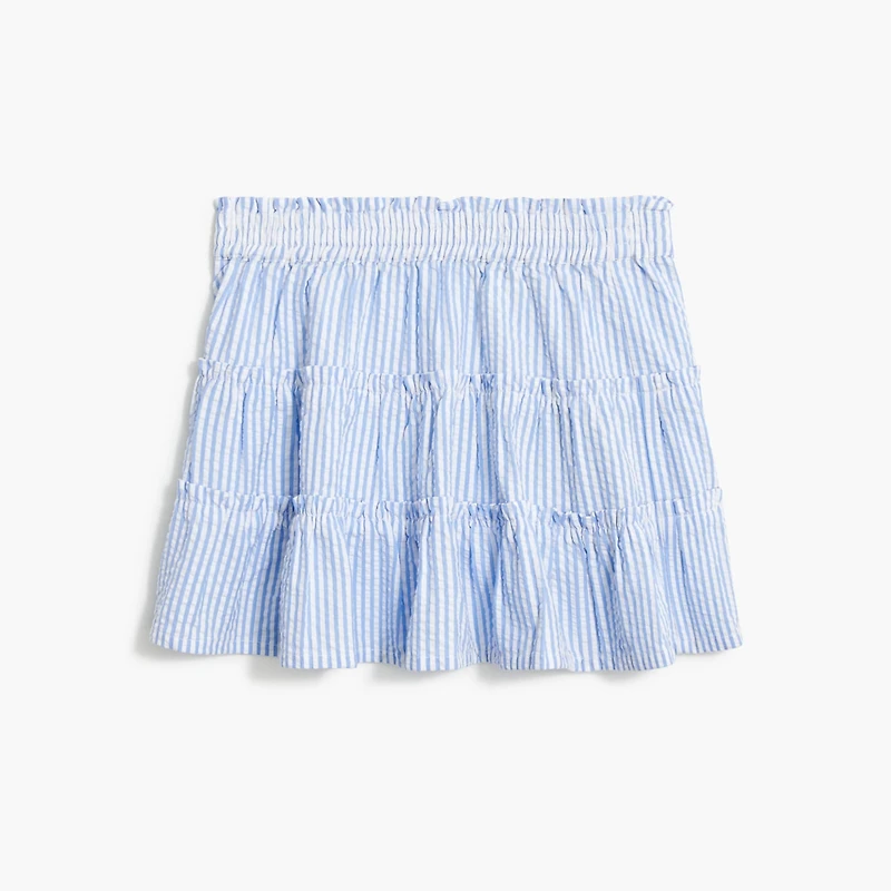 Girls' seersucker skirt