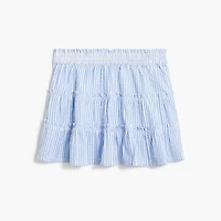 Girls' seersucker skirt