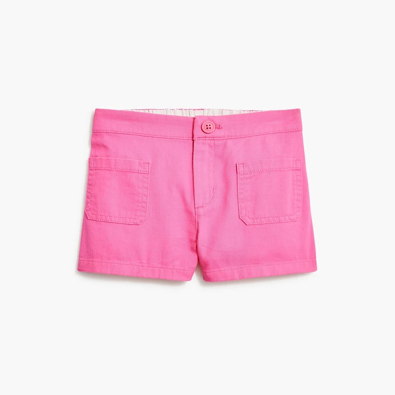 Girls' patch-pocket short