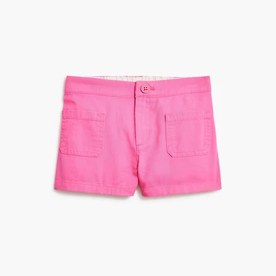 Girls' patch-pocket short
