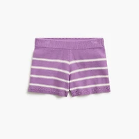 Girls' striped sweater-short