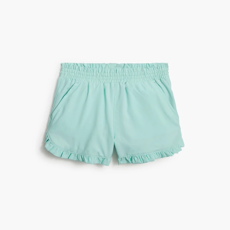 Girls' ruffle-hem active short