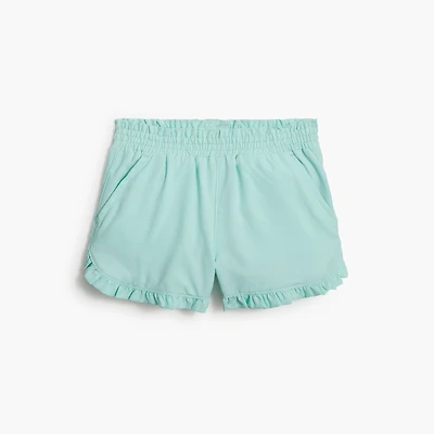 Girls' ruffle-hem active short