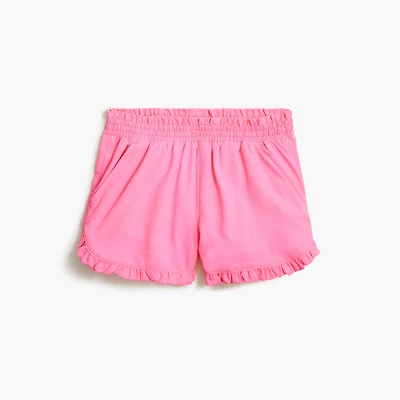 Girls' ruffle-hem active short