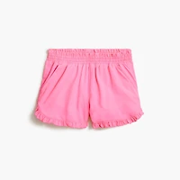 Girls' ruffle-hem active short