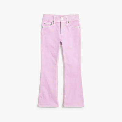 Girls' garment-dyed flare jean