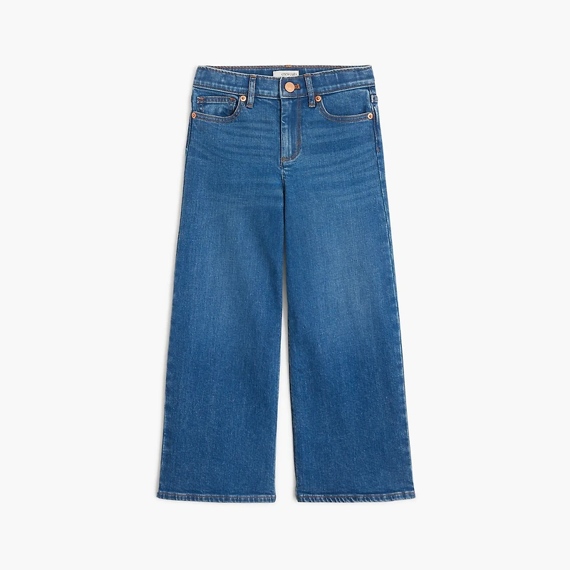 Girls' wide-leg jean
