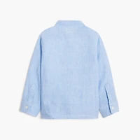 Baby & toddler boys' linen-blend shirt