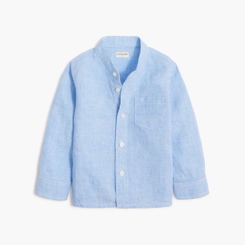 Baby & toddler boys' linen-blend shirt