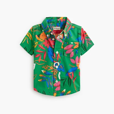 Baby & toddler boys' short-sleeve poplin shirt