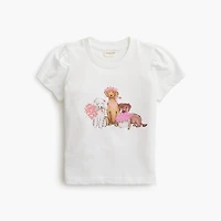 Baby & toddler girls' dog flower delivery graphic tee
