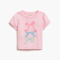 Baby & toddler girls' bows graphic tee