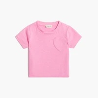 Baby & toddler girls' heart pocket tee