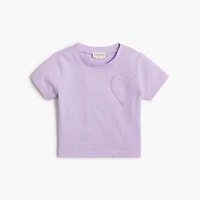 Baby & toddler girls' heart pocket tee