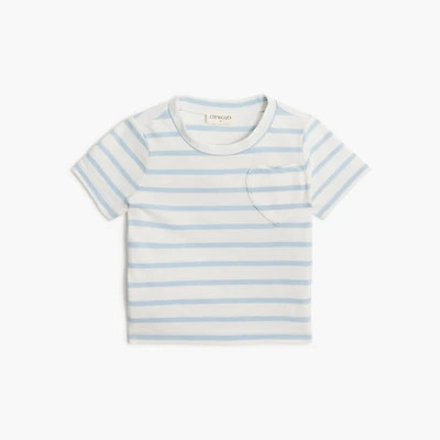 Baby & toddler girls' short-sleeve heart-pocket tee