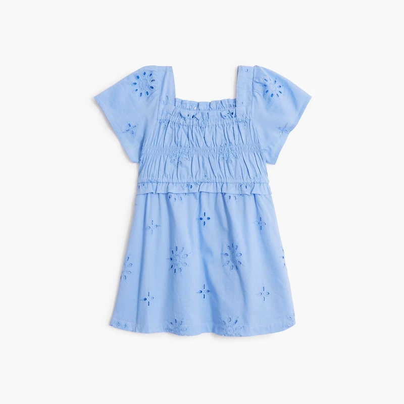 Baby & toddler girls' smocked eyelet dress