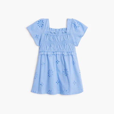 Baby & toddler girls' smocked eyelet dress