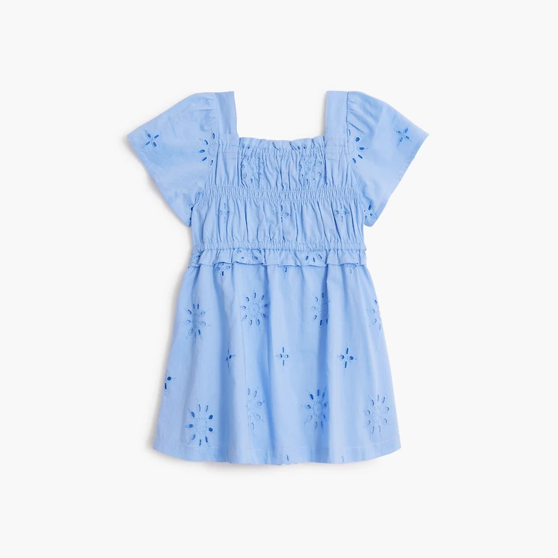 Baby & toddler girls' smocked eyelet dress