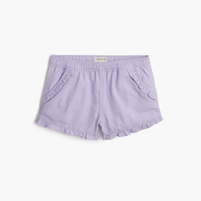 Baby & toddler girls' soft twill ruffle short