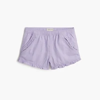 Baby & toddler girls' soft twill ruffle short