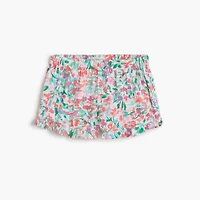 Baby & toddler girls' crinkle-knit ruffle short