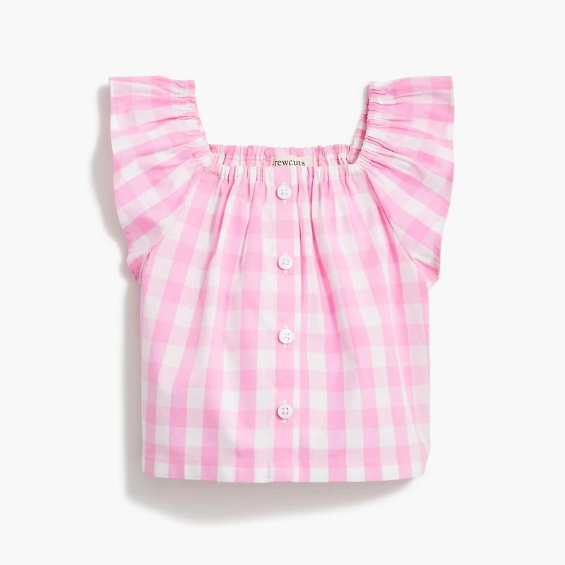 Baby & toddler girls' gingham short and top set