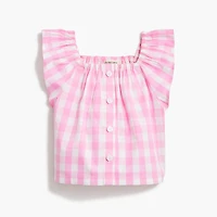 Baby & toddler girls' gingham short and top set