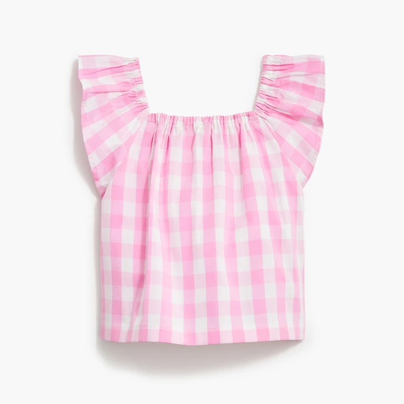 Baby & toddler girls' gingham short and top set