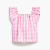 Baby & toddler girls' gingham short and top set