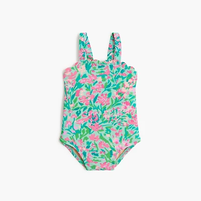 Baby & toddler girls' scalloped one-piece swimsuit