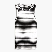 Striped ribbed tank top