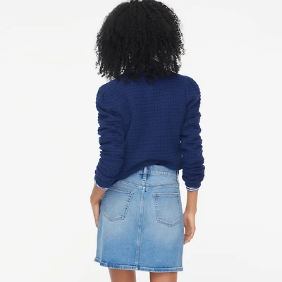 Denim mini skirt