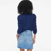 Denim mini skirt