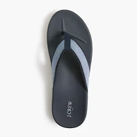 Chambray flip-flops