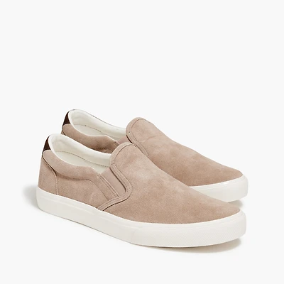 Suede slip-on sneakers