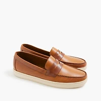 Leather hybrid casual loafers