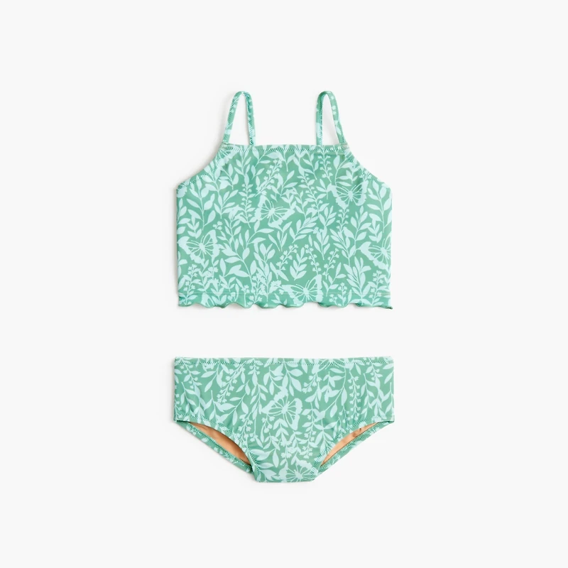Girls' spring meadow tankini set