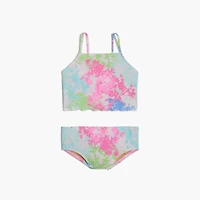 Girls' floral tankini set