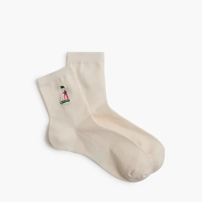 Golf embroidered boot socks