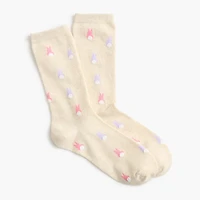 Bunny peep trouser socks