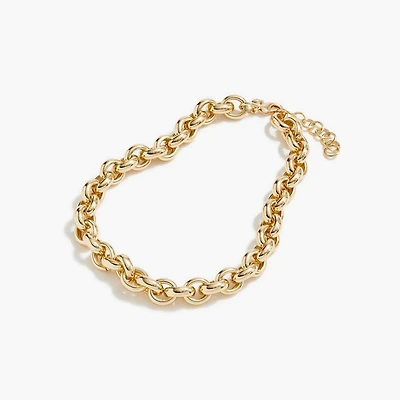 Chunky link statement necklace