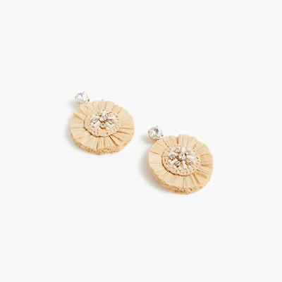Woven circle earrings