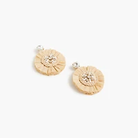 Woven circle earrings
