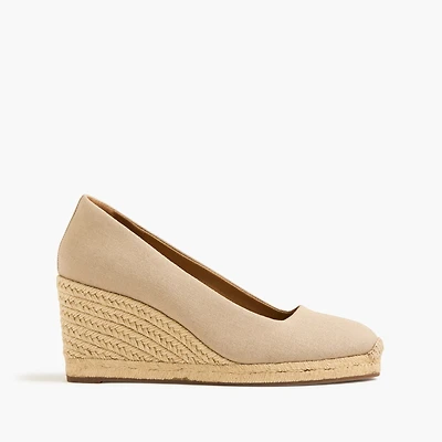 Canvas espadrille wedges