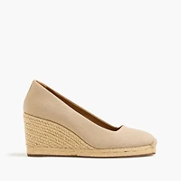 Canvas espadrille wedges