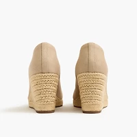 Canvas espadrille wedges