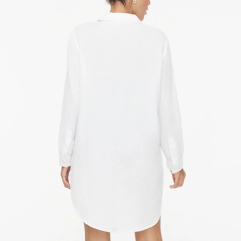 Button-down beach tunic