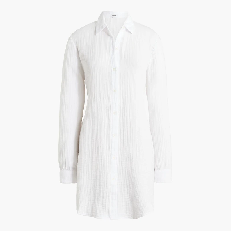 Button-down beach tunic
